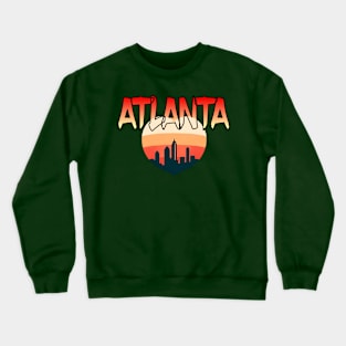 Atlanta Peach Crewneck Sweatshirt